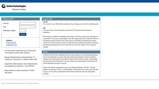 UTC Pension Center - Log On