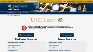 UTC Learn Resources - UTC.edu