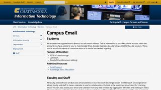 Campus Email - UTC.edu
