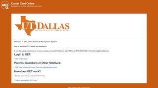GET - Login - The University of Texas at Dallas