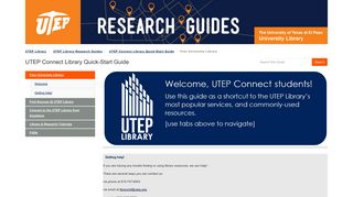 Connect to the UTEP Library from Anywhere - UTEP Connect Library ...