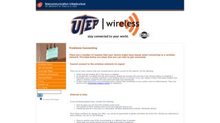 Problems Connecting - UTEP Wireless