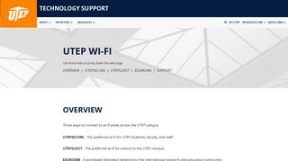 UTEP WL1 Wi-Fi