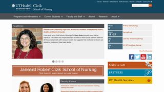 Cizik School of Nursing | Home - The University of Texas Health ...