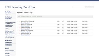 Typhon Clinical Logs - UTH Nursing Portfolio - Google Sites