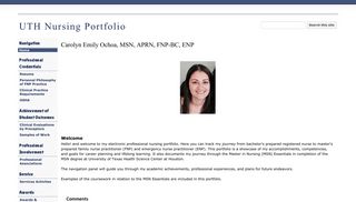 UTH Nursing Portfolio - Google Sites