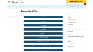 Employee Links | UT Physicians