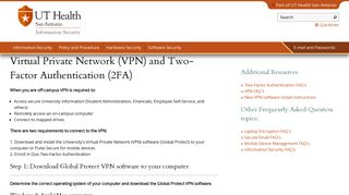 VPN | UT Health San Antonio Information Security