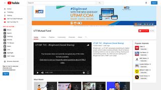 UTI Mutual Fund - YouTube