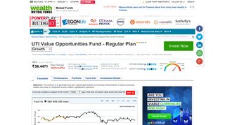 UTI Value Opportunities Fund - Regular Plan NAV: UTI Value ...