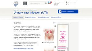 Urinary tract infection (UTI) - Symptoms and causes - Mayo Clinic