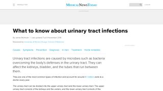 Urinary tract infection: Causes, symptoms, and prevention