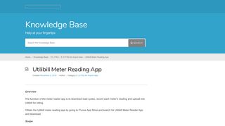 Utilibill Meter Reading App – Utility Billing
