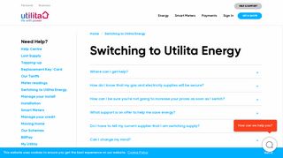 Switching to Utilita Energy | Help | Utilita Energy