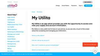 My Utilita | Help | Utilita Energy