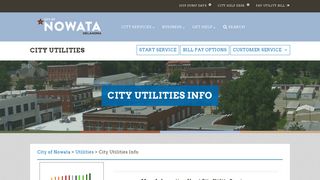 City Utilities Info - City of Nowata