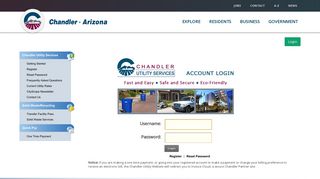 The City of Chandler Utility Services
