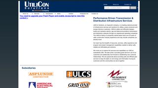 UtiliCon Solutions - Performance Driven Services for T&D Infrastructure