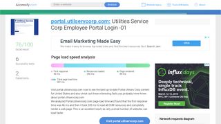 Access portal.utilservcorp.com. Utilities Service Corp Employee Portal ...