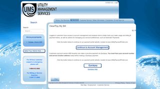 My Account - UMS - Utility Management Services