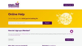 How do I sign up a Member? - Utility Warehouse - Help