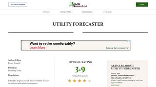 Utility Forecaster | Stock Gumshoe