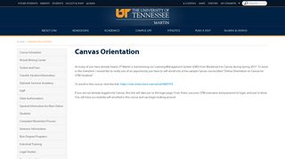 Canvas Orientation | UT Martin Online - UTM.edu