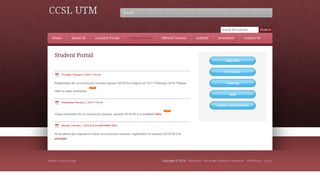 Student Portal - UTM