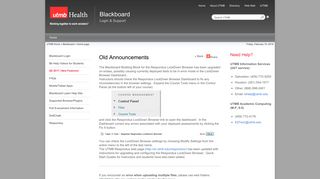 Home page | Blackboard Login & Support | UTMB Health - UTMB.edu