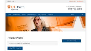 Patient Portal | UT Health Quitman