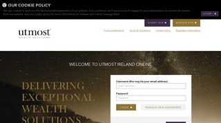 Utmost Ireland Online - Log On