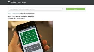 uTorrent | How do I set up µTorrent Remote?