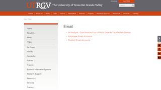 UTRGV | Email