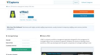 uTRAC Reviews and Pricing - 2019 - Capterra