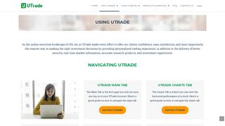 Using UTrade – UTrade