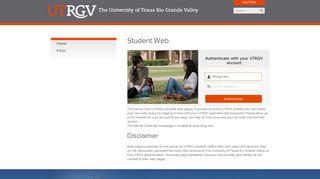 UTRGV Student Web