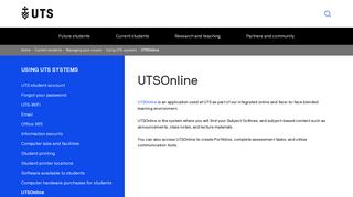 UTSOnline | University of Technology Sydney