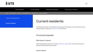 Current residents | University of Technology Sydney