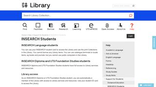 INSEARCH Students | UTS Library - University of Technology, Sydney