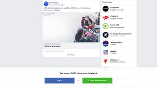 UTS Library - UTS staff and students can get Office 365... | Facebook