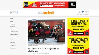 Book train tickets through UTS on Mobile app - Livemint