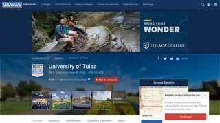 University of Tulsa - Profile, Rankings and Data | US News Best ...