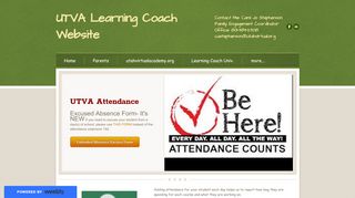 Attendance - UTVA Learning Coach Website