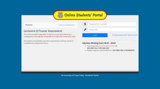 student portal - UCC