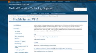 Health System VPN - University of Virginia School of Medicine