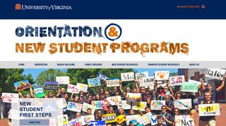 UVA Orientation and New Student Programs