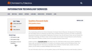 UVA Qualtrics: Terms & Conditions - ITS - University of Virginia
