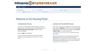 UVA Housing Portal - Welcome to the Housing Portal