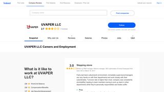 UVAPER LLC Careers and Employment | Indeed.com