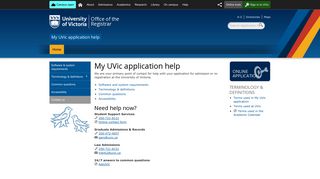 My UVic application help - University of Victoria